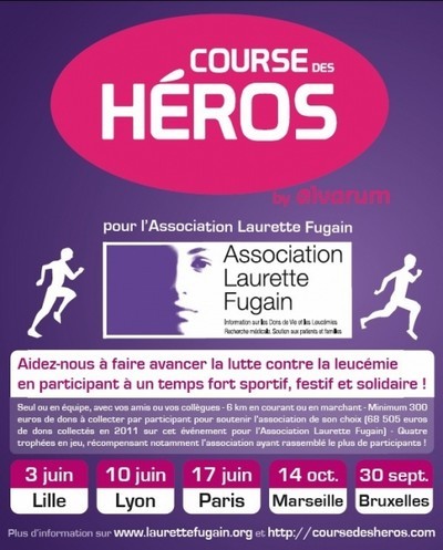 affiche de la course des héros