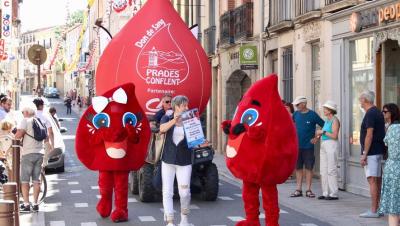 Globuline, la mascotte du don de sang